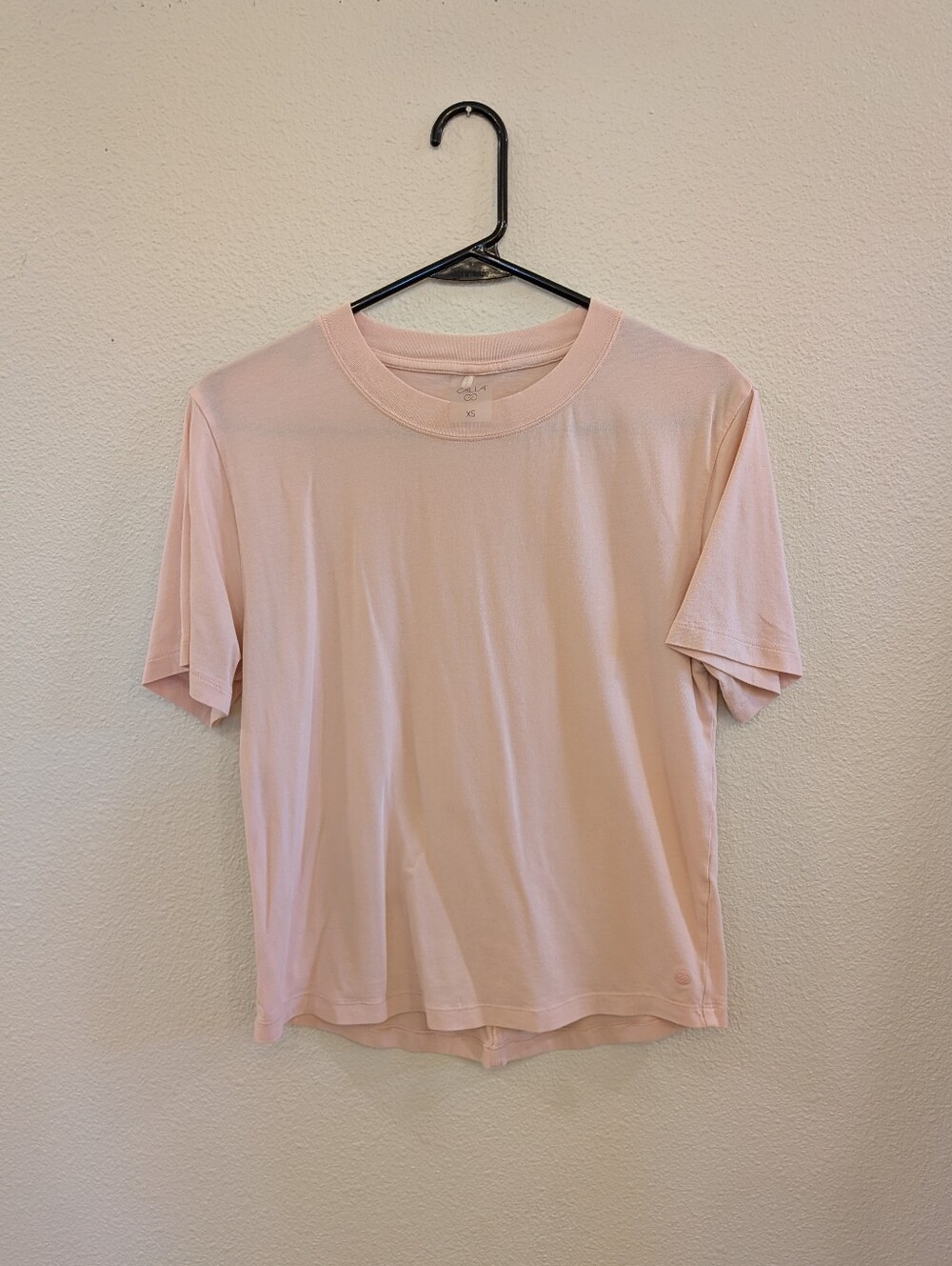 CALIA by Carrie Underwood Pale Pink Crewneck Short Sleeve Tee